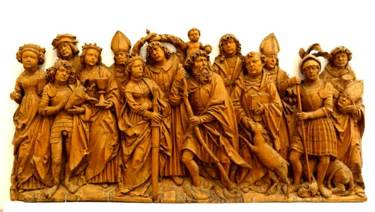 Fourteen Helpers, by the circle of Tilman Riemenschneider, c. 1520-1530, linden wood - Mainfränkisches Museum - Würzburg, Germany - DSC04710