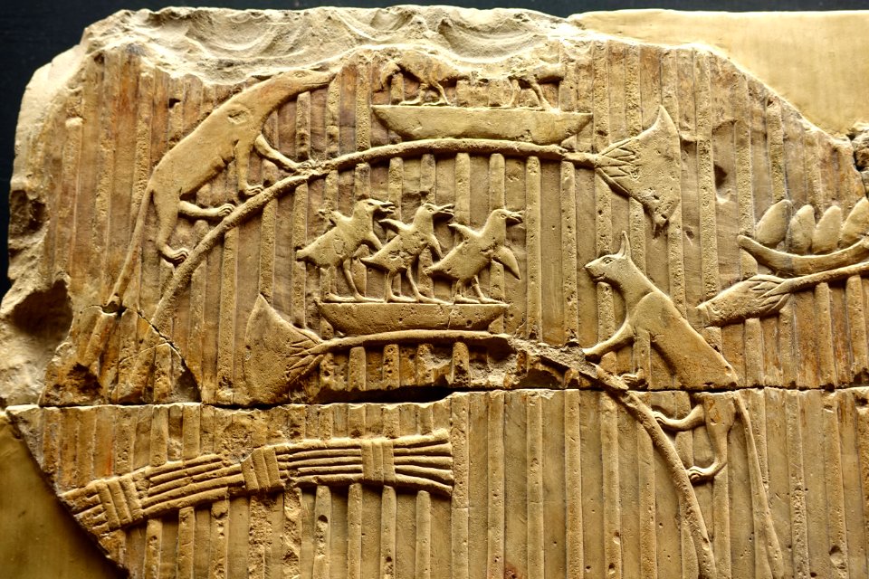 Fragment of a tomb relief, Thebes, 26th Dynasty, 664-525 BC, limestone, detail 1 - Museo Gregoriano Egizio - Vatican Museums - DSC00789