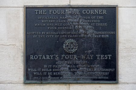 Four Way Corner plaque - San Francisco, CA - DSC06557 photo