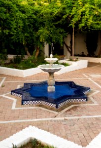Fountain courtyard current mosque Granada Spain