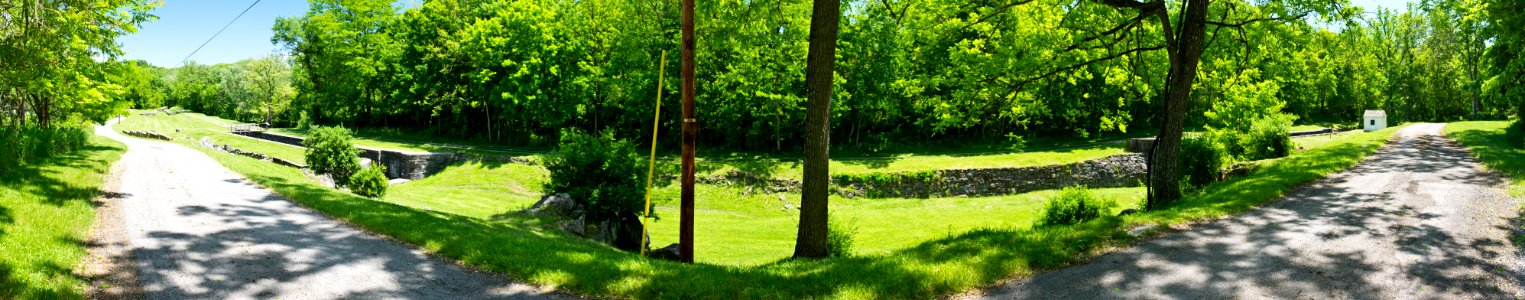 Four Locks Panorama from Berm Side of Chesapeake and Ohio Canal