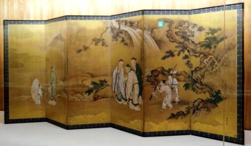 Four Sages of Mount Shang by Kano Tsunenobu, 1704 or later - Nelson-Atkins Museum of Art - DSC09093