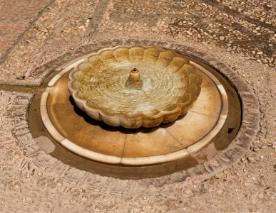 Fountain Generalife gardens, Granada, Spain