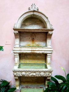 Fountain, 15th-16th century, assembled 19th century, marble - Hyde Collection - Glens Falls, NY - 20180224 120740