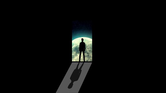 Door path silhouette