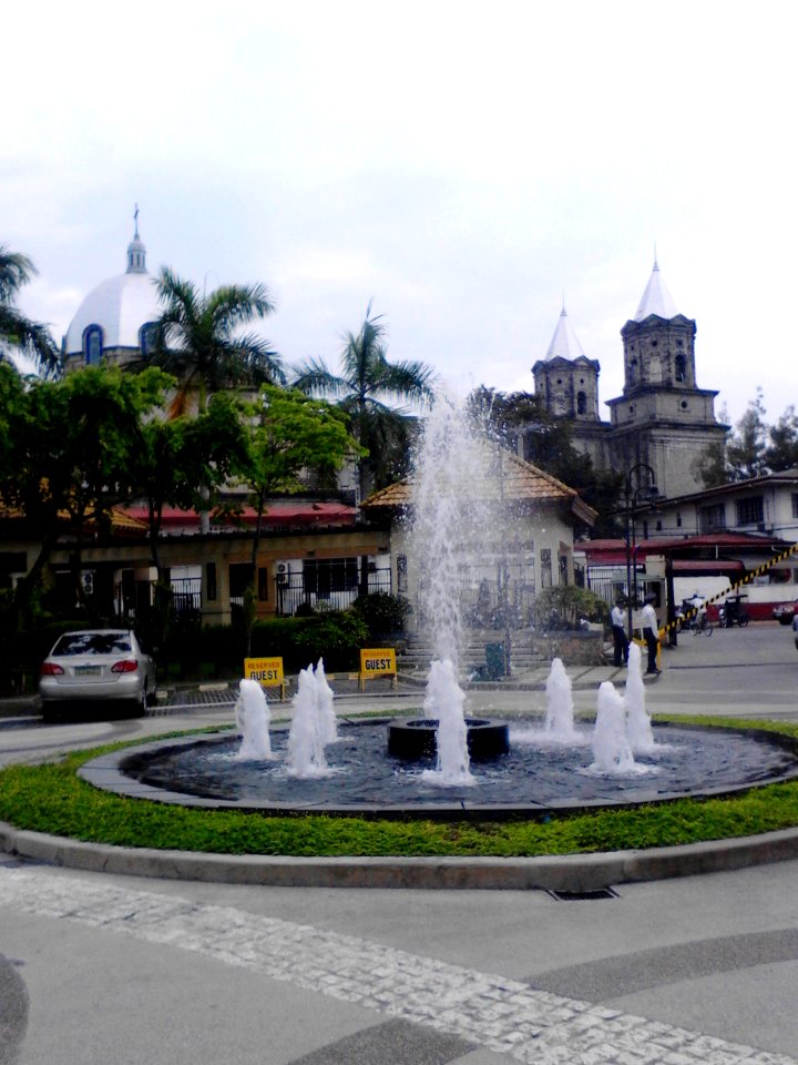 Fountain at the Holy Angel University in Angeles City, Pampanga, Philippines