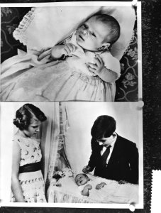 Fotos van Prins Andrew Albert Christian Edward van Engeland boven de nieuwe Prin, Bestanddeelnr 911-1144