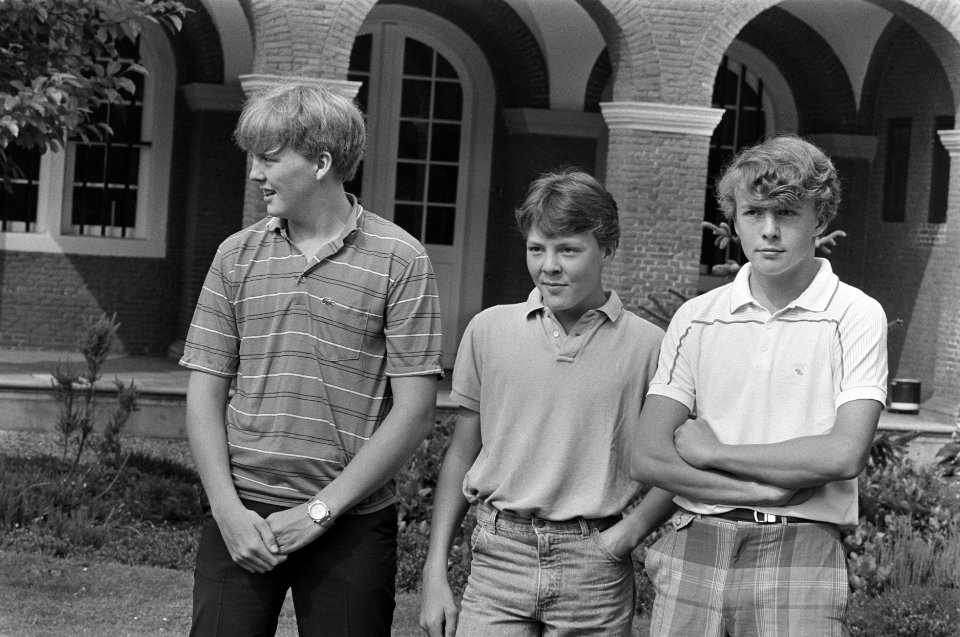 Foto-uurtje Koninklijke familie v.l.n.r. Willem Alexander Constantijn , Johan F, Bestanddeelnr 933-3716