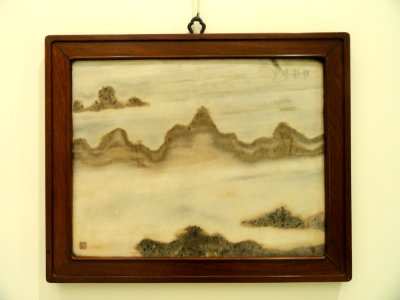 Four Seasons 3, Chinese, Qing Dynasty, 18th century, Da-li marble from Yunnan Province - Nelson-Atkins Museum of Art - DSC09136