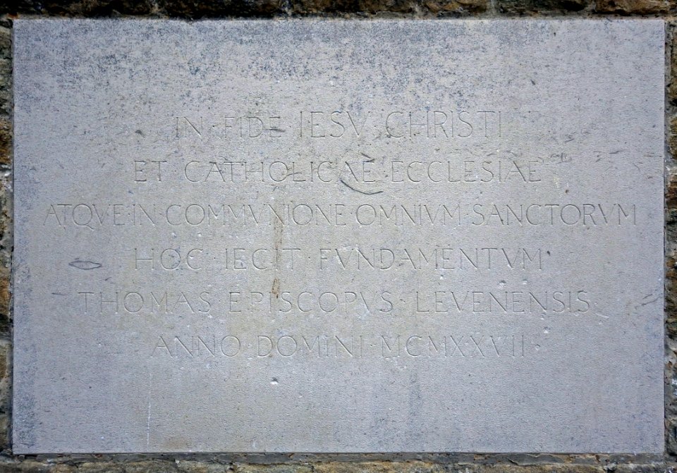 Foundation Stone, All Saints Church, Bexhill