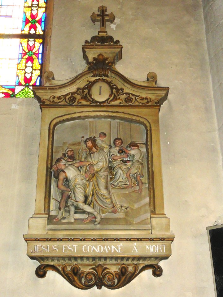 Foug (Meurthe-et-Moselle) Église Saint-Etienne chemin de croix station 01