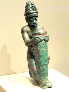 Foundation Nail of Gudea, about 2100 BC, Neo-Sumerian, Iraq, probably Lagash, copper alloy - Cleveland Museum of Art - DSC08177