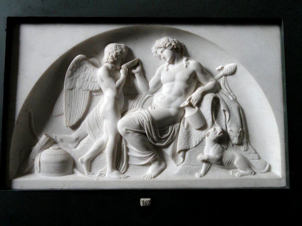 Four Demilunes - Cupid and Bacchus - Thorvaldsens Museum - DSC08704