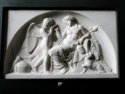 Four Demilunes - Cupid and Bacchus - Thorvaldsens Museum - DSC08704