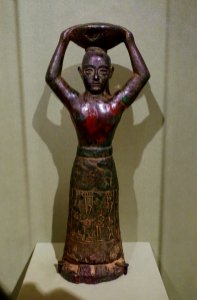 Foundation Figure of King Ur-Namma inscribed in Sumerian, Mesopotamia, Third Dynasty of Ur, c. 2112-2004 BC, copper - Morgan Library & Museum - New York City - DSC06651