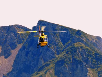 Emergency mountain sky photo