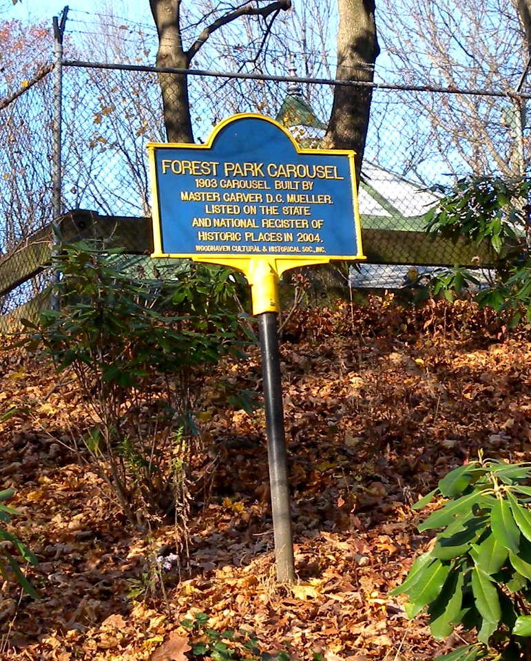 Forest Park Carousel marker jeh