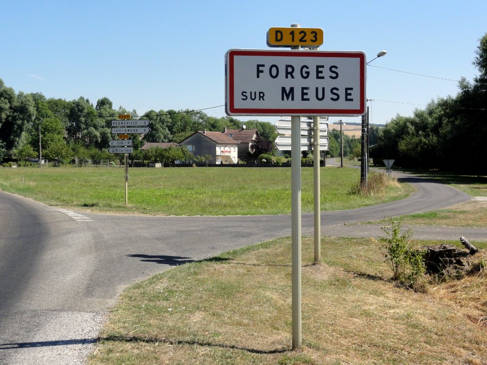 Forges-sur-Meuse (Meuse) city limit sign