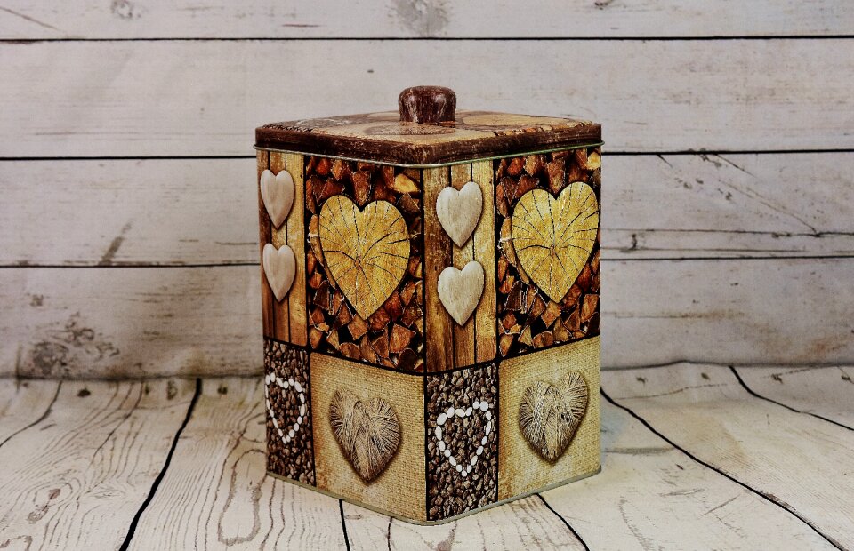 Cookie jar tin can store