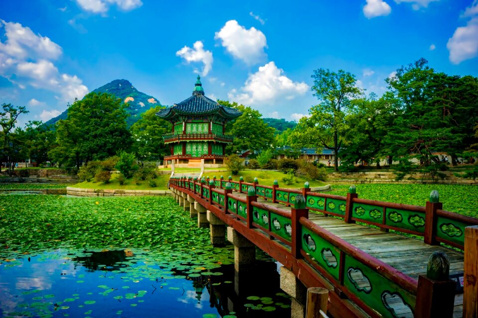Landmark historic pond