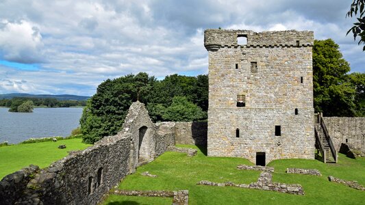 Loch leven castle tower burgruine