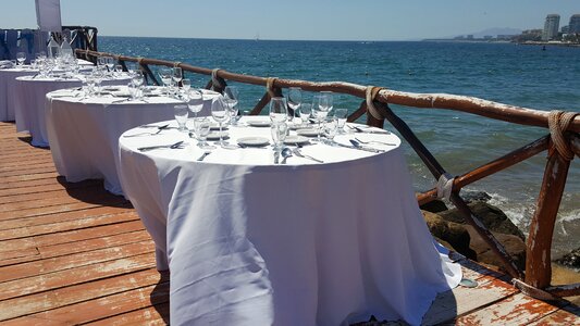 Puerta vallarta mexico seaside wedding reception seaside dining