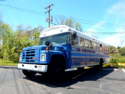 Former Midway Lanes 1988 International S1700 Wayne Lifeguard bus, 1-5-2021