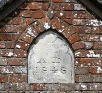 Former Methodist Church, Chapel Lane, Merstone (May 2016) (Datestone)