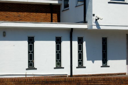 Former Christian Science Church (now Astec House), Sedlescombe Road South, Silverhill, St Leonards-on-Sea (June 2020) (Windows)