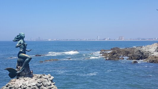 Seascape coastline tourist destination