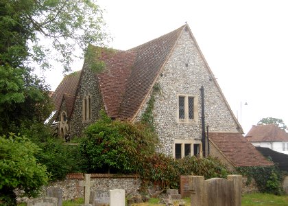Former Church School next to St John the Baptist's Church, London Road, Purbrook (NHLE Code 1091606) (May 2019)