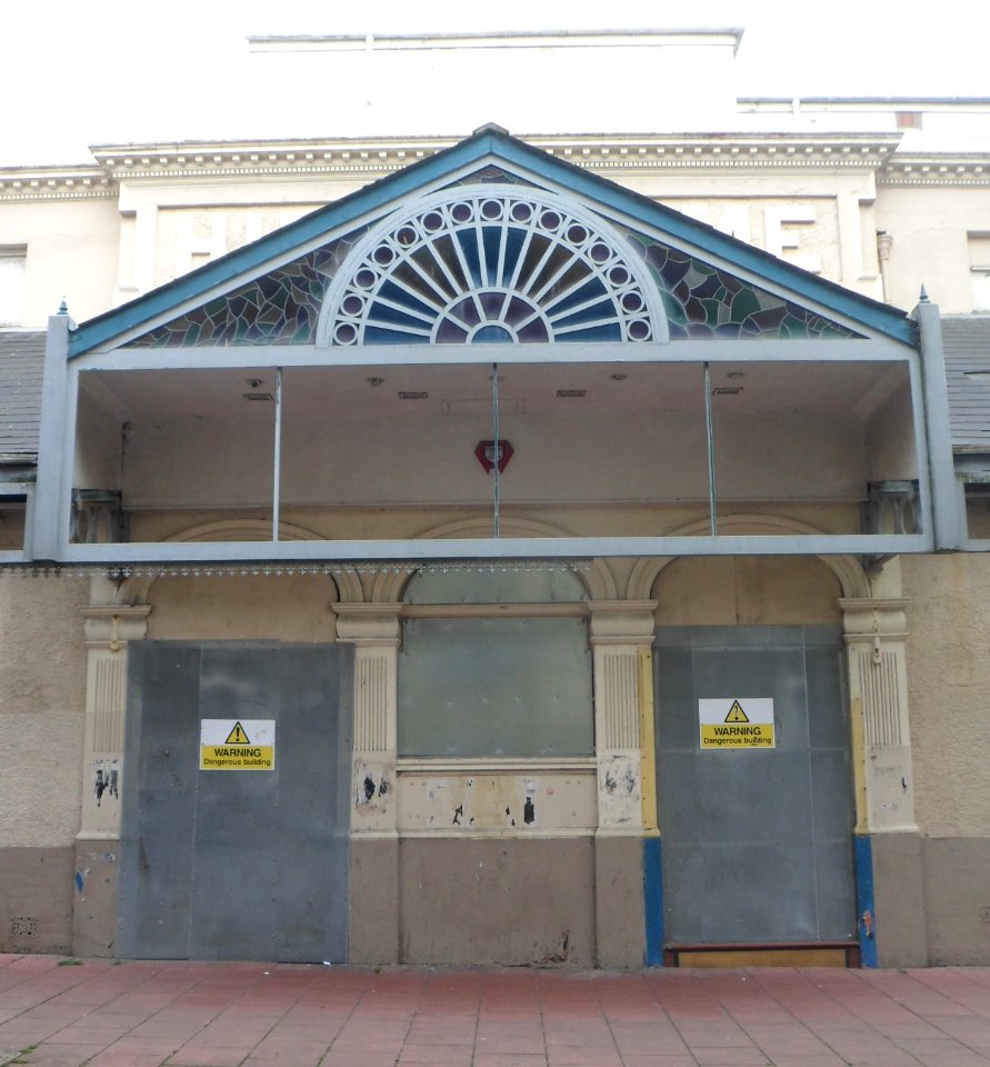 Former Brighton Hippodrome, Middle Street, Brighton (July 2014) (Glazed Awning over Entrance)