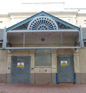 Former Brighton Hippodrome, Middle Street, Brighton (July 2014) (Glazed Awning over Entrance)