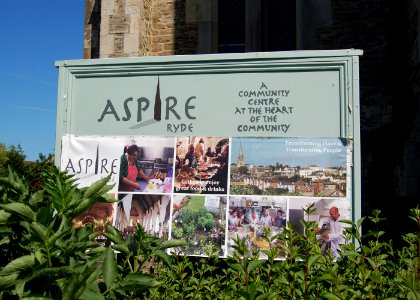 Former Holy Trinity Church, Dover Street, Ryde (June 2017) (Noticeboard)