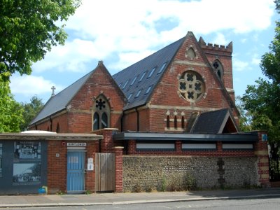Former Holy Trinity Church, Blatchington Road, Hove (NHLE Code 1187541) (May 2020, from West) (4)