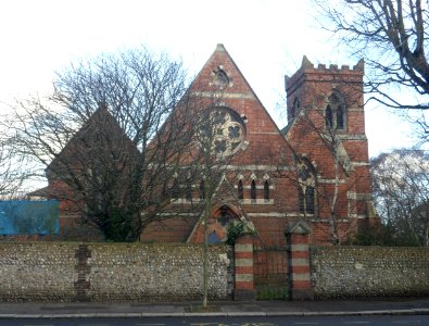 Former Holy Trinity Church, Blatchington Road, Hove (NHLE Code 1187541) (December 2013, from West) (1)