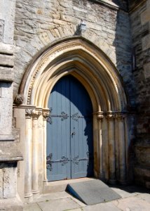 Former Holy Trinity Church, Dover Street, Ryde (June 2017) (Doorway)
