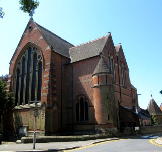 Former St Peter's Church, Cornfield Terrace–St Peter's Road junction, Bohemia, Hastings (June 2015) (4)