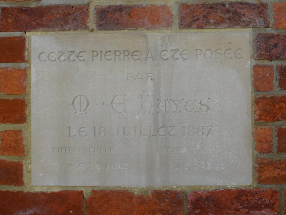 Former French Protestant Church, Queensbury Mews, Brighton (April 2013) (Foundation Stone) (1)