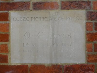 Former French Protestant Church, Queensbury Mews, Brighton (April 2013) (Foundation Stone) (1)