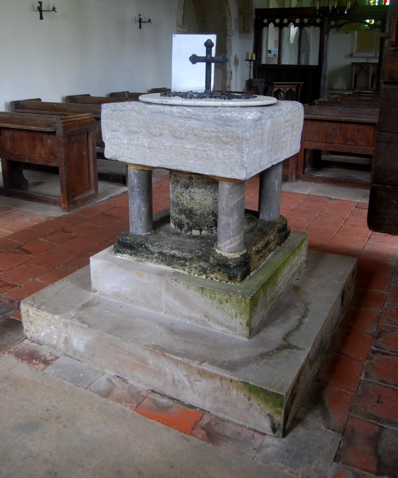 Former St Peter ad Vincula Church, Colemore (NHLE Code 1237037) (May 2021) (Font)