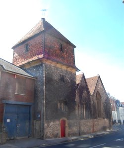 Former St Peter Chesil Church (now Theatre), Chesil Street, Winchester (NHLE Code 1095502) (June 2019) (4)