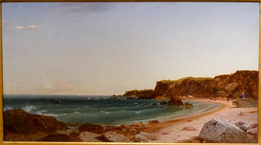 Forty Steps, Newport, Rhode Island, by John Frederick Kensett, 1860, oil on canvas - Peabody Essex Museum - DSC07205