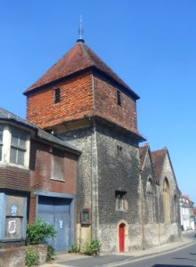 Former St Peter Chesil Church (now Theatre), Chesil Street, Winchester (NHLE Code 1095502) (May 2021) (2)