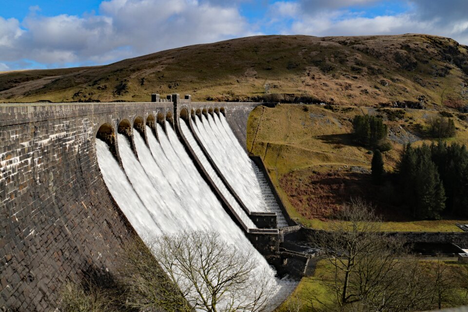 Water dam reservoir