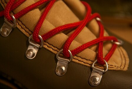 Lace hiking leather