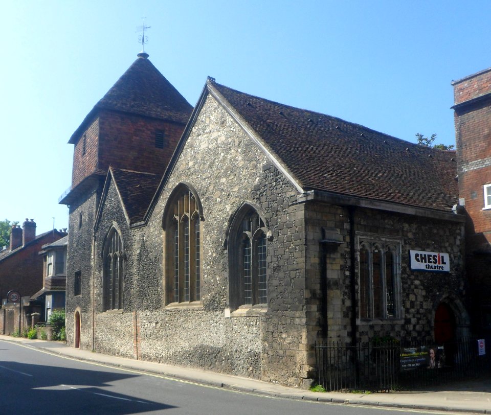 Former St Peter Chesil Church (now Theatre), Chesil Street, Winchester (NHLE Code 1095502) (May 2021) (1)