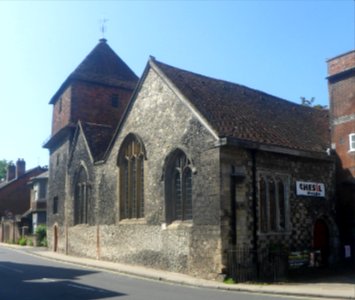 Former St Peter Chesil Church (now Theatre), Chesil Street, Winchester (NHLE Code 1095502) (May 2021) (1)