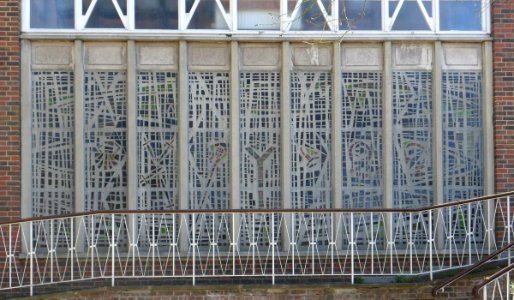 Former St Thomas of Canterbury's RC Church, Station Road, Whyteleafe (April 2013) (Dalle de Verre Glass)