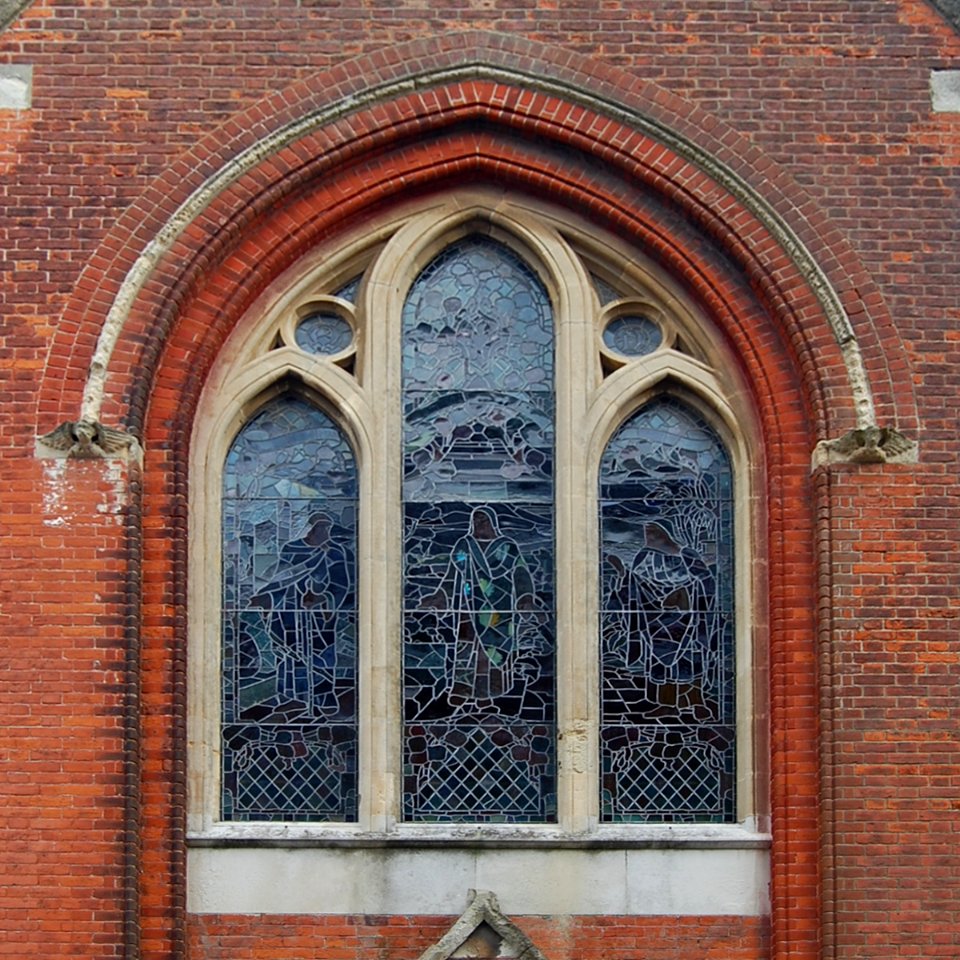 Former St Andrew's United Reformed Church, Blackwater Road, Eastbourne (February 2019) (Window)